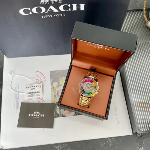 Coach Preston 14504274 Women's Diamond-Set Quartz Watch 36mm SKU COACH0006