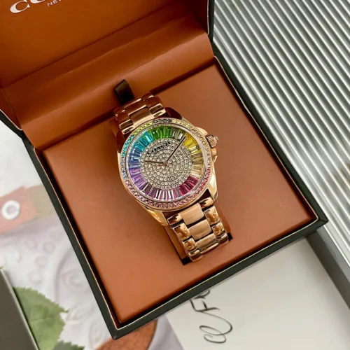 Coach Preston 14504275 Women's Diamond-Set Quartz Watch 36mm SKU COACH0007