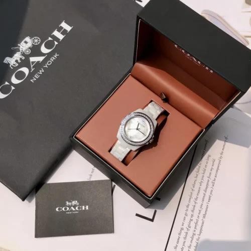Coach Women's Quartz Watch 32mm Ceramic Bracelet