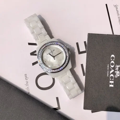 Coach Women's Quartz Watch 32mm Ceramic Bracelet