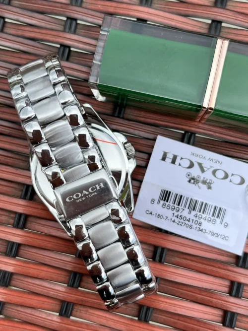 Coach Women's Mother-of-Pearl Dial Quartz Watch Stainless Steel Bracelet SKU COACH0077