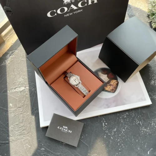 Coach White Dial Watch 22mm
