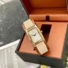 Coach Reese 14504314 Women's Square Case Quartz Watch 35mm Leather Strap