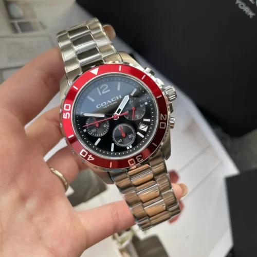 Coach Kent 14602553 Men's Quartz Chronograph Watch 44mm Stainless Steel Bracelet