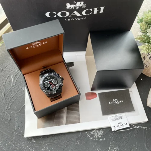 Coach Kent 14602557 Men's Quartz Chronograph Watch 44mm Stainless Steel Bracelet