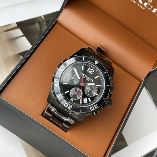 Coach Kent 14602557 Men's Quartz Chronograph Watch 44mm Stainless Steel Bracelet