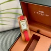 Coach Cadie 14504025 Mother-of-Pearl Dial Watch 17.5mm Square Case SKU COACH0106