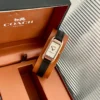 Coach Cadie 14504027 Mother-of-Pearl Dial Watch 17.5mm Square Case SKU COACH0107