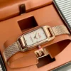 Coach Cadie 14504085 Women's Square Case Quartz Watch 17.5mm Stainless Steel Bracelet