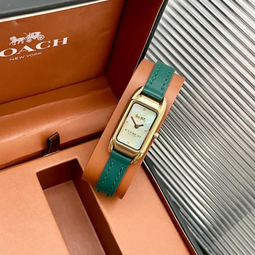 Coach Cadie 14504350 Mother-of-Pearl Dial Watch 17.5mm Square Case