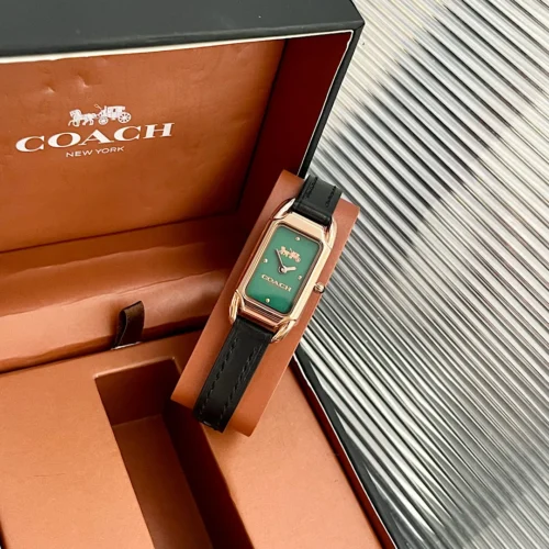 Coach Cadie 14504088 Mother-of-Pearl Dial Watch 17.5mm Square Case