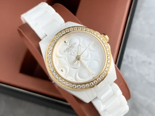 Coach Quartz Watch Ceramic Bracelet