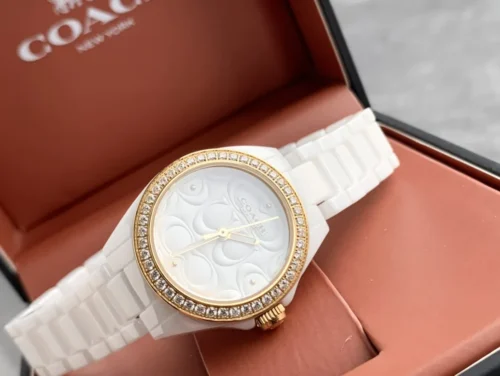 Coach Quartz Watch Ceramic Bracelet