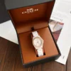 Coach Rose Gold-Tone Quartz Watch Ceramic Bracelet SKU COACH0133