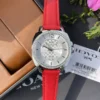 Coach Women's Diamond-Set Quartz Watch 34mm Square Case SKU COACH0161