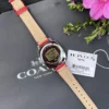 Coach Women's Diamond-Set Quartz Watch 34mm Square Case SKU COACH0161