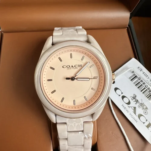Coach Preston 14503771 Women's Quartz Watch 38mm Ceramic Bracelet