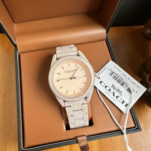 Coach Preston 14503771 Women's Quartz Watch 38mm Ceramic Bracelet