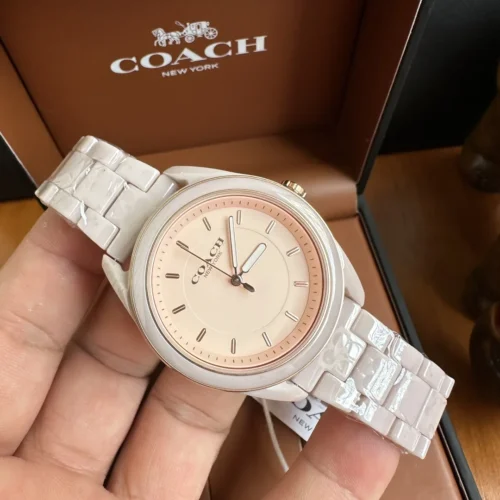 Coach Preston 14503771 Women's Quartz Watch 38mm Ceramic Bracelet