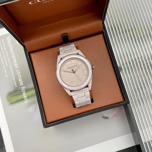 Coach Preston 14503772 Women's Quartz Watch 38mm Ceramic Bracelet