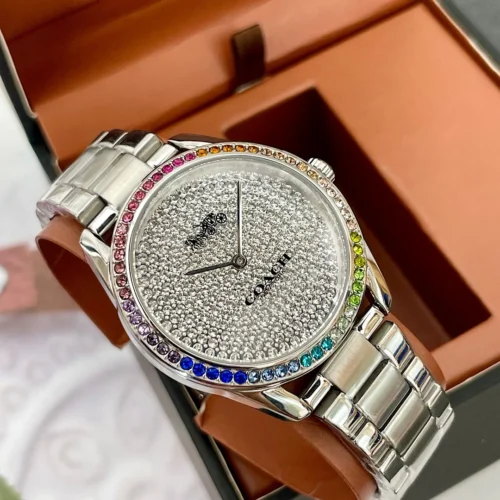 Coach Preston 14503658 Women's Diamond-Set Quartz Watch 36mm SKU COACH0197