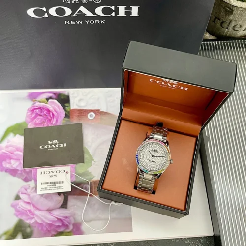 Coach Preston 14503658 Women's Diamond-Set Quartz Watch 36mm SKU COACH0197