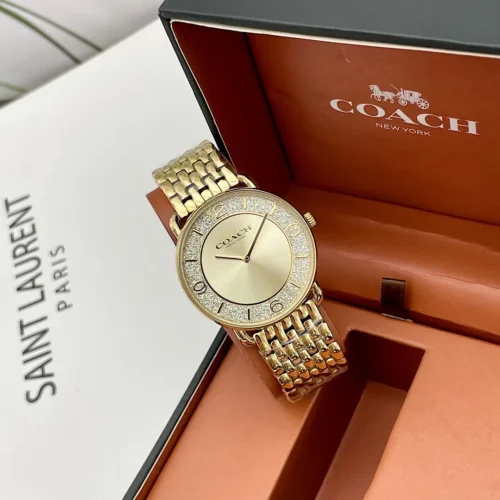Coach Elliot 14504374 Women's Diamond-Set Quartz Watch 36mm Stainless Steel Bracelet