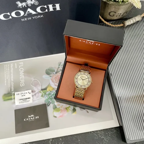 Coach Elliot 14504374 Women's Diamond-Set Quartz Watch 36mm Stainless Steel Bracelet