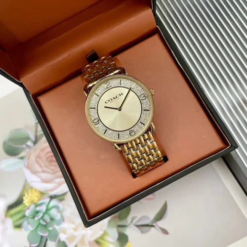 Coach Elliot 14504374 Women's Diamond-Set Quartz Watch 36mm Stainless Steel Bracelet