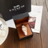 Coach Mother-of-Pearl Dial Quartz Watch Ceramic Bracelet SKU COACH0213