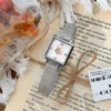 Coach Cass Women's Square Case Quartz Watch Stainless Steel Bracelet SKU COACH0221