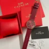 Coach Diamond-Set Watch Leather Strap