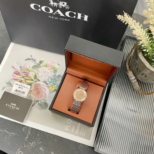 Coach Elliot 14504371 Women's Diamond-Set Quartz Watch 28mm Stainless Steel Bracelet