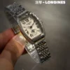 Longines L2.155.4.71.5 Tonneau Case Quartz Watch 30.6mm