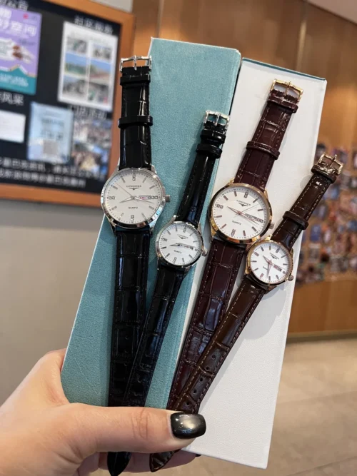 Longines Couple Quartz Watch 40mm Leather Strap SKU LONGINES0023