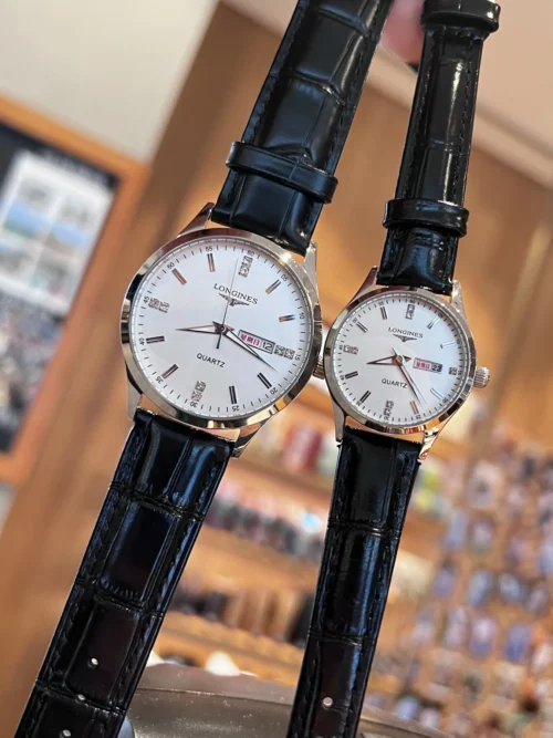 Longines Couple Quartz Watch 40mm Leather Strap SKU LONGINES0023