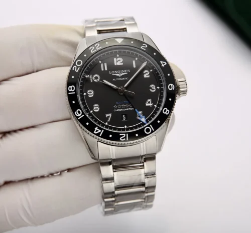 Longines Spirit Zulu Time GMT Automatic Watch 42mm SKU LONGINES0038