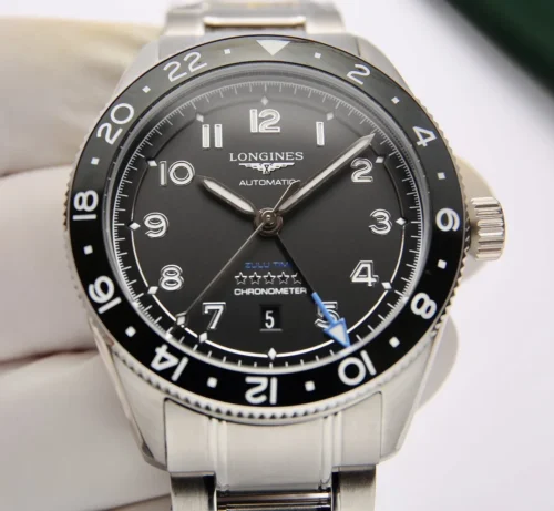 Longines Spirit Zulu Time GMT Automatic Watch 42mm SKU LONGINES0038