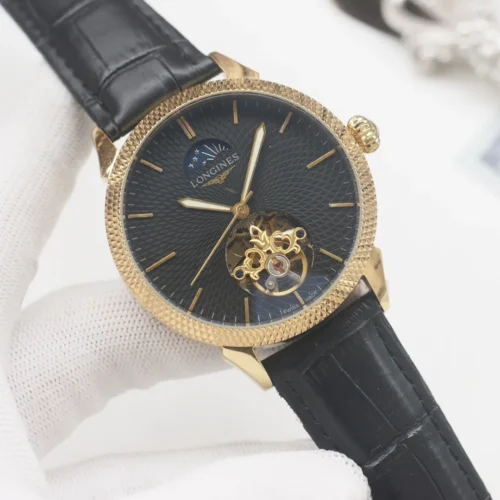 Longines Men's Automatic Watch 42mm Leather Strap SKU LONGINES0041