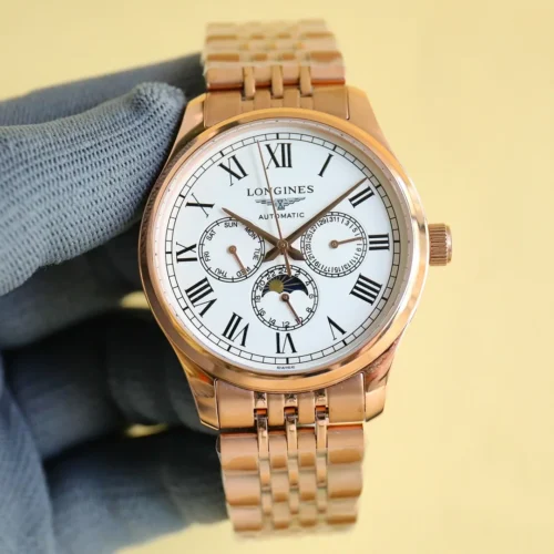 Longines Moonphase Watch 40mm Vintage Style SKU LONGINES0048