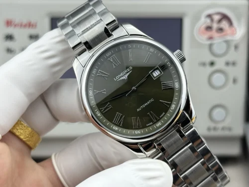 Longines Master Collection Green Dial Watch 40mm Vintage Style