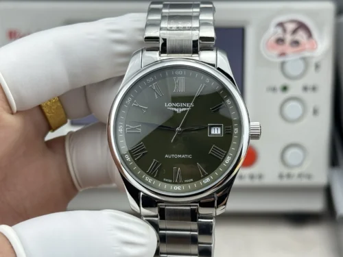 Longines Master Collection Green Dial Watch 40mm Vintage Style