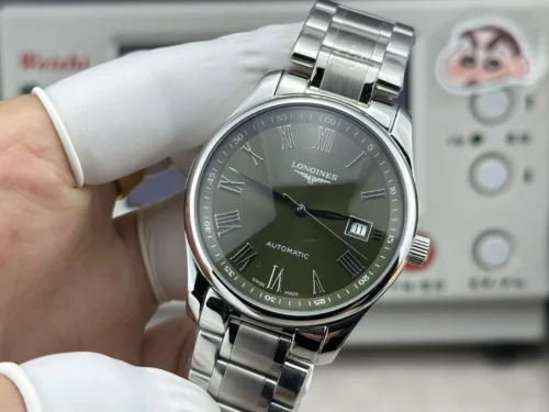 Longines Master Collection Green Dial Watch 40mm Vintage Style