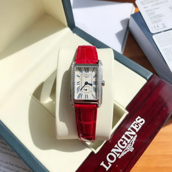 Longines DolceVita Women's Quartz Watch 32mm Leather Strap SKU LONGINES0081