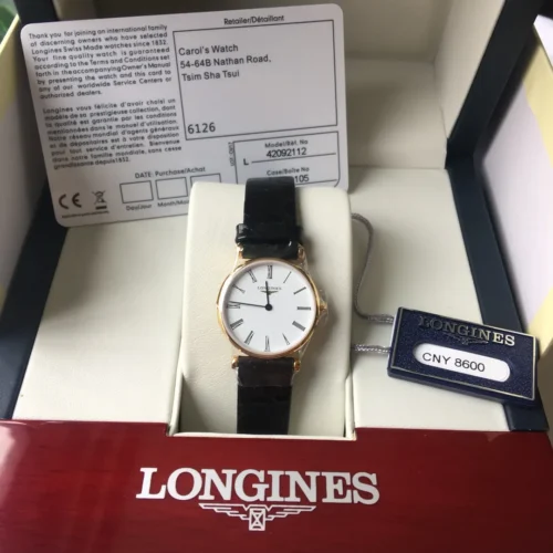 Longines La Grande Classique Women's Quartz Watch 24mm Leather Strap SKU LONGINES0095
