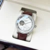 Longines Men's Skeleton Automatic Watch 42mm Leather Strap
