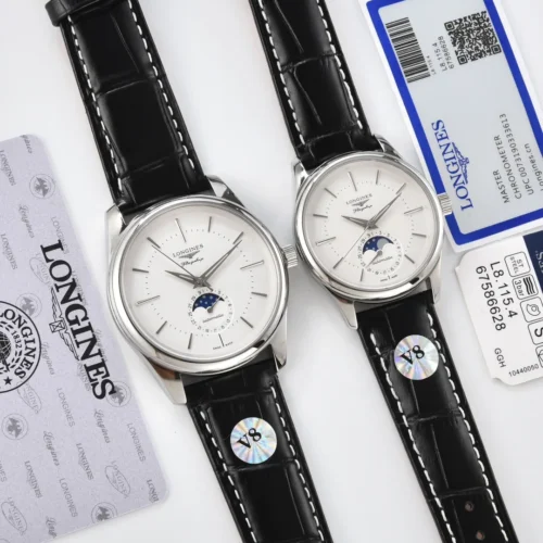 Longines Master Collection Couple Moonphase Quartz Watch 34mm