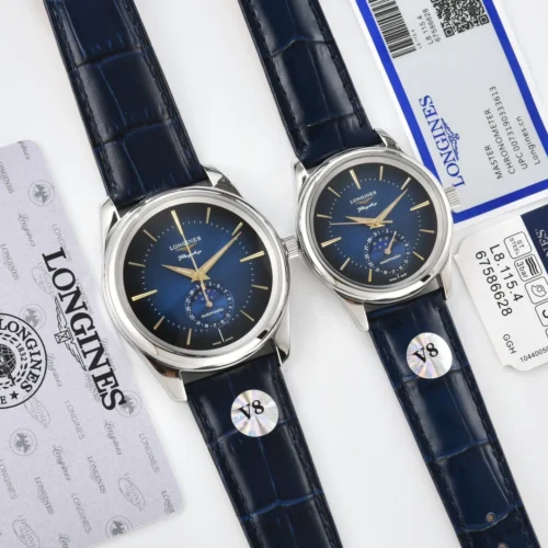 Longines Master Collection Couple Moonphase Quartz Watch 34mm