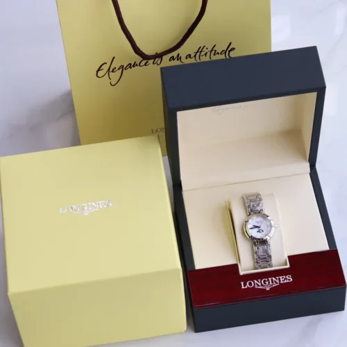 Longines PrimaLuna Women's Moonphase Quartz Watch Roman Numeral Dial SKU LONGINES0115