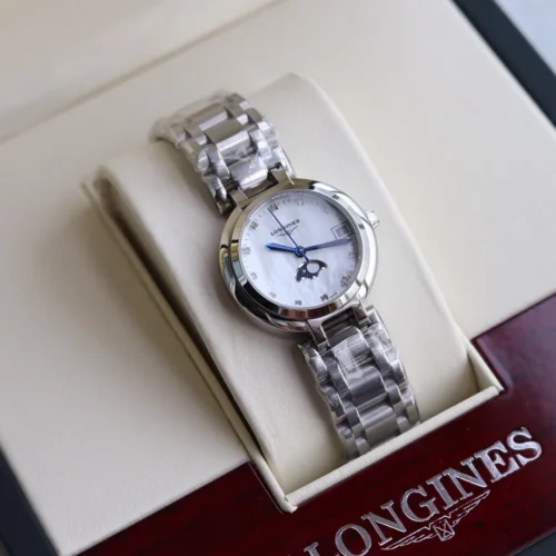 Longines PrimaLuna Women's Moonphase Quartz Watch Roman Numeral Dial SKU LONGINES0115